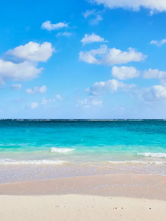 The pink sand beach at The Potlatch Club, Eleuthera