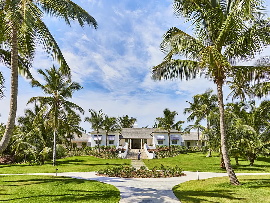 The Potlach Club Eleuthera view towards the clubhouse